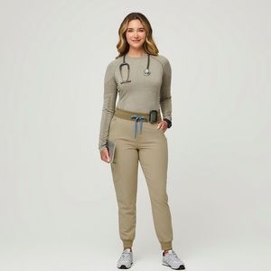 Women's Sandstone Zamora™ High Waisted - Jogger Scrub Pants - M / Sandstone NWT